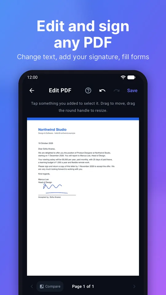 Edit and sign any PDF