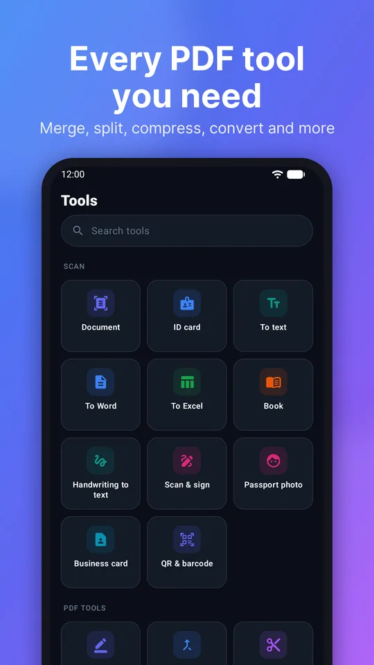 Every PDF tool you need